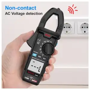 Mestek Digital Clamp Meter TRMS 6000 Cuentas - Pinza Amperimétrica AC/DC 600A para Electricistas miniatura 3