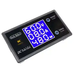 Voltímetro LCD DC 0-100V 10A 999W M0433 miniatura 2