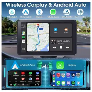 Pantalla GPS 12V-24V Android Auto portátil M0250 miniatura 2