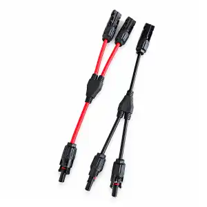 Par Conectores Solar MC4 1H2M + 1M2F + 4mm² AWG12. M0150 miniatura 1