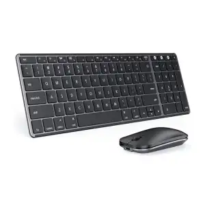 Teclado + Mouse Bluetooth SEENDA SKM64-2 Silencioso M0434 miniatura 1
