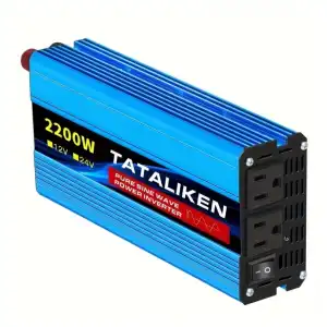 Inversor TATALIKEN Onda Senoidal Pura 2200W Pico / 1100W Continuo 12V/24V a 110V AC con Soft Start miniatura 3