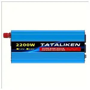 Inversor TATALIKEN Onda Senoidal Pura 2200W Pico / 1100W Continuo 12V/24V a 110V AC con Soft Start miniatura 2
