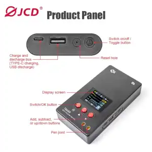 Soldadora de Puntos Portátil JCD  / H3 1200A 0.25mm con Pantalla Color 1.8" y Batería 5000mAh para 18650 / Celular miniatura 3