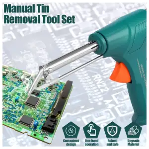 SPYMXGS Pistola Soldar Una Mano Auto Alambre Estaño Motor Alimentador 60W Kit M0443 miniatura 1