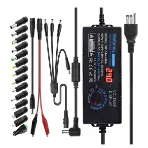 Fuente Universal Ajustable 3V∼24V 6A 144W Variable LCD 14 Puntas + Divisor 4 Vías M0444 miniatura 3