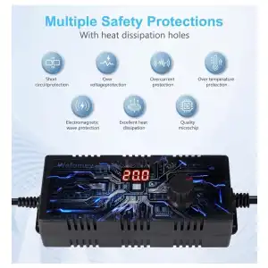 Fuente Universal Ajustable 3V∼24V 6A 144W Variable LCD 14 Puntas + Divisor 4 Vías M0444 miniatura 5