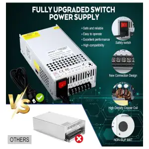 VAYALT Fuente Conmutada DC 12V 83.3A 1000W AC a DC 110V/220V M0445 miniatura 1