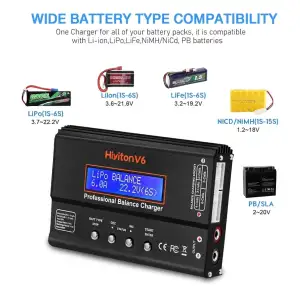 Lipo Battery Charger 1S-6S Balanceador Descargador M0448 miniatura 1