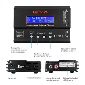Lipo Battery Charger 1S-6S Balanceador Descargador M0448 miniatura 4