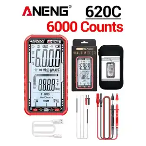 ANENG 620C Smart Multímetro Digital AC 6000 Cuentas Voltage Tester Amperímetro Capacitor Ohm Resistencia Hz Diodo M0663 miniatura 3