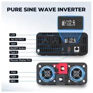 Inversor Corriente AeternaSol 2000 W Pico ( 1000w) M0453 miniatura 2