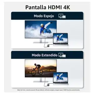 Acer Hub USB-C 7 en 1 Adaptador Multipuerto 4K HDMI 100W PD M0456 miniatura 3