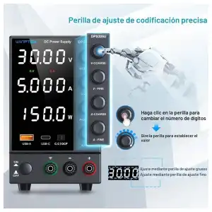 Fuente Laboratorio WANPTEK DPS305U 30V 5A USB Tipo C OCP - M1005 miniatura 1