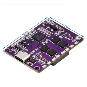Módulo de Carga Rápida Bidireccional IP2368 100W Buck-Boost Type-C 4S - M1019 miniatura 1