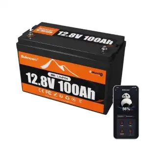 Batería Litio LiFePO4 12V 100Ah Smart Bluetooth BMS 100A 15000 Ciclos - M1033* miniatura 1