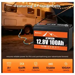 *Batería Litio LiFePO4 12.8V 100Ah 1280Wh BMS 100A Ciclo Profundo Solar - M1032* miniatura 3