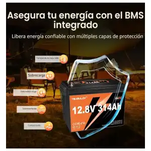 Batería Litio YEAGULCH 12V 314Ah LiFePO4 BMS 200A - E1035 miniatura 1
