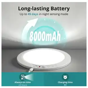 Lámpara Techo Inalámbrica Recargable Magnética Sensor + Control Remoto 3 Colores - M1069 miniatura 3