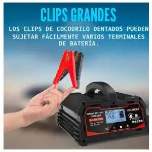Cargador Batería Auto Yinleader 20A 12V/24V 10A LiFePO4 Inteligente LCD Negro - E1066 miniatura 2