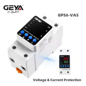 Protector Tensión Ajustable GEYA 63A 110VAC Display Digital Voltaje M1056 miniatura 3