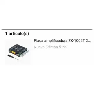 Placa amplificadora Bluetooth ZK-1002T 2x100W con control de graves y agudos M0991 miniatura 4