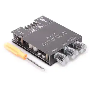 Placa amplificadora Bluetooth ZK-1002T 2x100W con control de graves y agudos M0991 miniatura 3