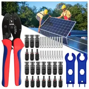 Kit Conectores Solar UMLIFE MC4 con Crimpeadora + 10 Pares Macho Hembra + Llave M1061 miniatura 2