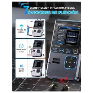 Osciloscopio FNIRSI DSO-TC4 3 en 1 10MHz 48MSa/s Transistor Tester DDS M1064 miniatura 6
