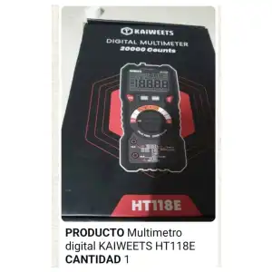 Multímetro Digital KAIWEETS HT118E True RMS 20000 Cuentas M1083 miniatura 2