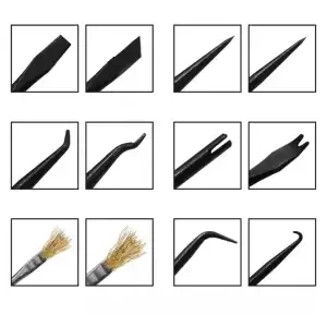 Kit 6 piezas de herramientas auxiliares soldadura PCB Acero Negro . E1027 miniatura 2