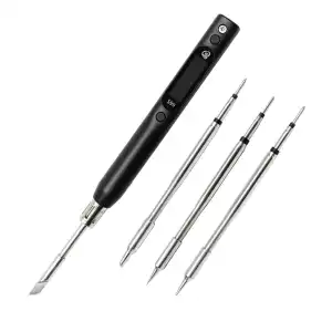 Kit cautin soldador SEQURE S99 150W OLED USB-C  PD/QC/PPS + 4 puntas  E1028 miniatura 1