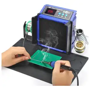 Estacion Soldadura 2 en 1 WEP 948 DQ-II con extractor de humo doble filtro E1029 miniatura 4