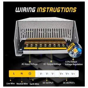 Fuente alimentación 36V 27A 1000W SWTPWR AC-DC  110V/220V a 36V. E1044 miniatura 2