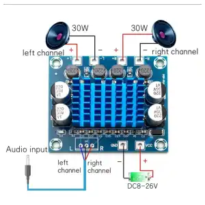 Amplificador 30w x 30w M0058 miniatura 3