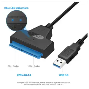 Adaptador USB 3,0 2,0 SATA hasta 6 Gbps, disco duro externo HDD SSD M0294 miniatura 3