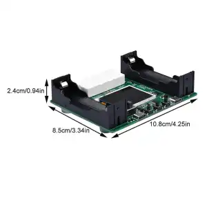 Tester Módulo probador de capacidad de batería tipo C, 2 puertos, 18650 MAh, MWh, pantalla Digital, medición de batería de litio, Detector de potencia  M0694 miniatura 2