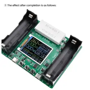 Tester Módulo probador de capacidad de batería tipo C, 2 puertos, 18650 MAh, MWh, pantalla Digital, medición de batería de litio, Detector de potencia  M0694 miniatura 4