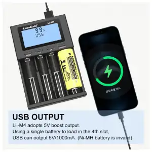 Cargador tester bateria Litio LiitoKala lii-m4 M0217 miniatura 3