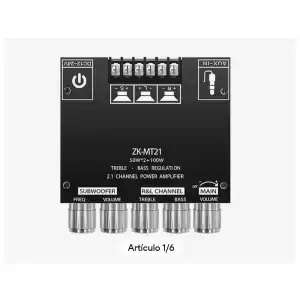 Amplificador MT-21 100w x canal M0477 miniatura 2