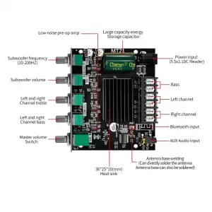 Amplificador MT-21 100w x canal M0477 miniatura 4