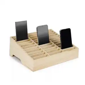 ORGANIZADOR DE CELULARES TIPO MADERA M0295 miniatura 1