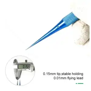 Pinza aleación titanio azul Curva  M0300 miniatura 3