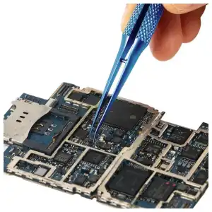 Pinza aleación titanio azul Curva  M0300 miniatura 4