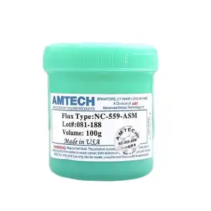 Pote de flux Amtech NC 559- ASM. M0196 miniatura 1