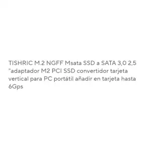 Adaptador M.2 MSata a Sata 2.5 3.0. M0162 miniatura 2