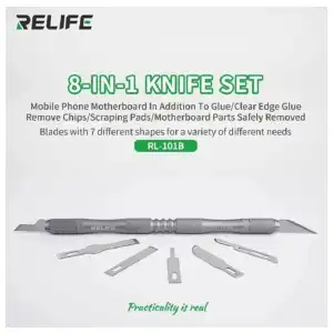 kit bisturi Relife RL-101B 8 en 1 M0487 miniatura 1