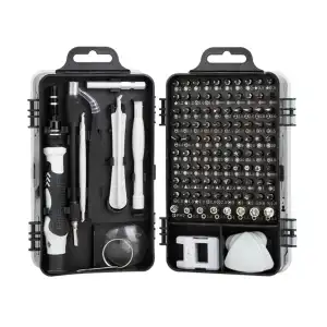 Juego de destornilladores magnéticos de precisión multifuncional 115 en 1, Kit M0488 miniatura 1