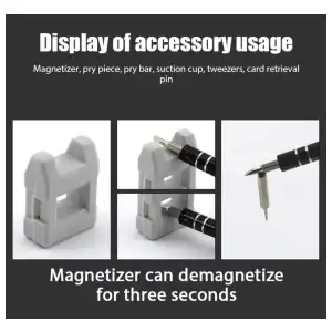 Juego de destornilladores magnéticos de precisión multifuncional 115 en 1, Kit M0488 miniatura 4