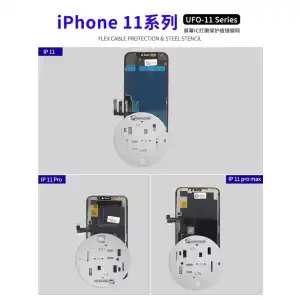 Kit Mechanic-plantilla de acero UFO, protección de pantalla LCD para iPhone 11, 12, 12mini, 12Pro max, 13. Stencil M0490 miniatura 3